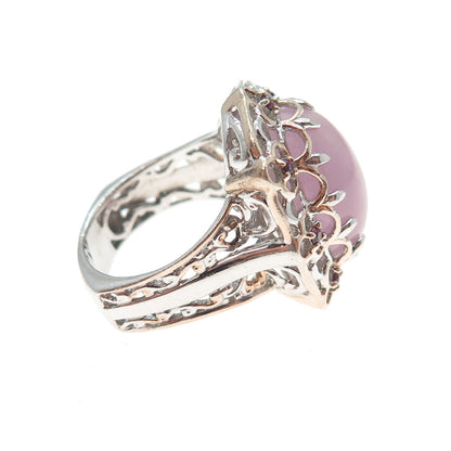 MICHAEL VALITUTTI Gems En Vogue Sterling 2-Tone Quartz & Amethyst Ring Size 6.25