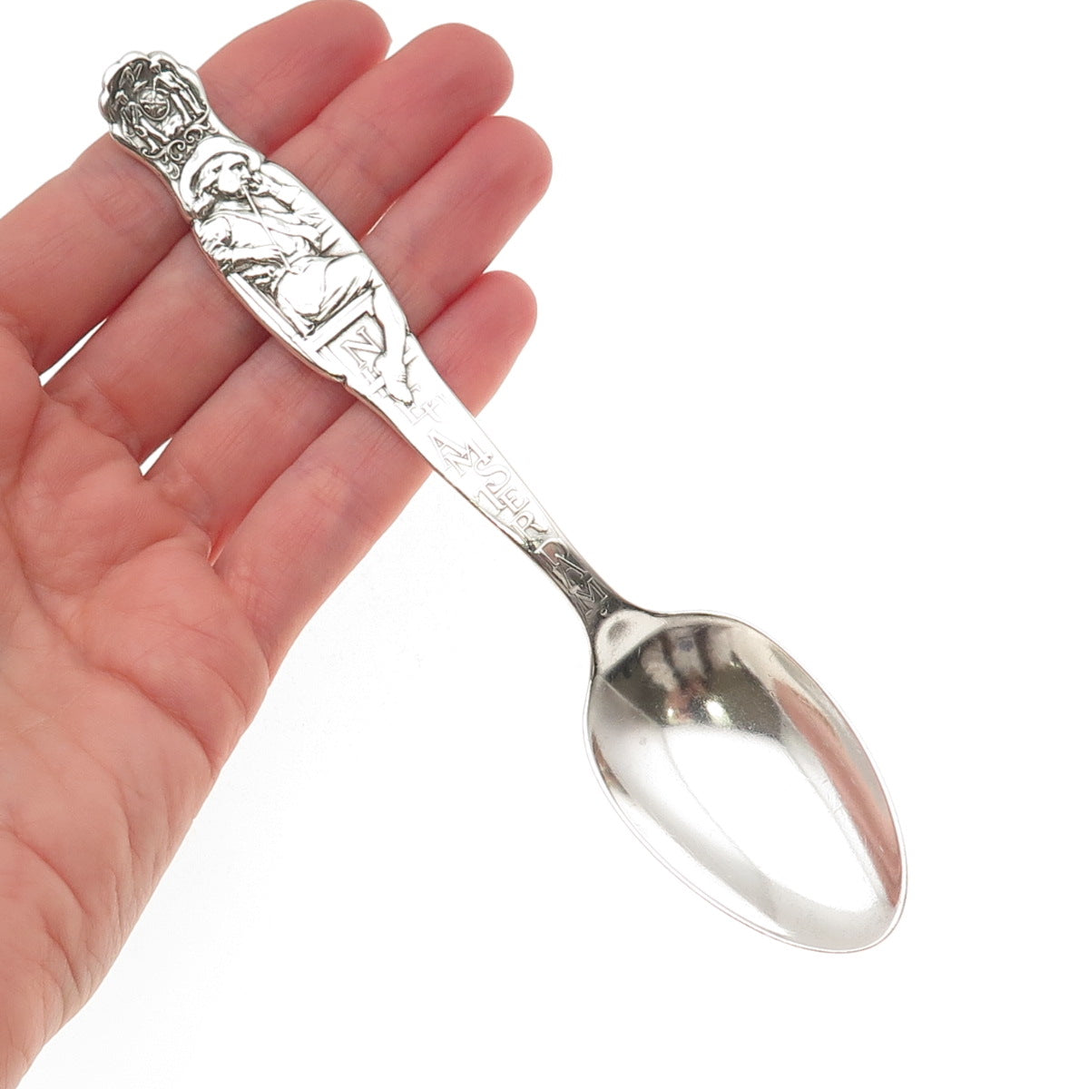 Whiting Mfg. 925 Sterling Silver Antique Art Deco New Amsterdam Coffee Spoon