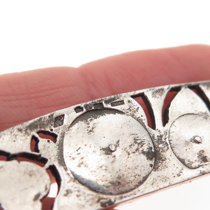 Charles Forgelot 800 Silver Antique France Gem SET of 5 Buckles (missing stones)