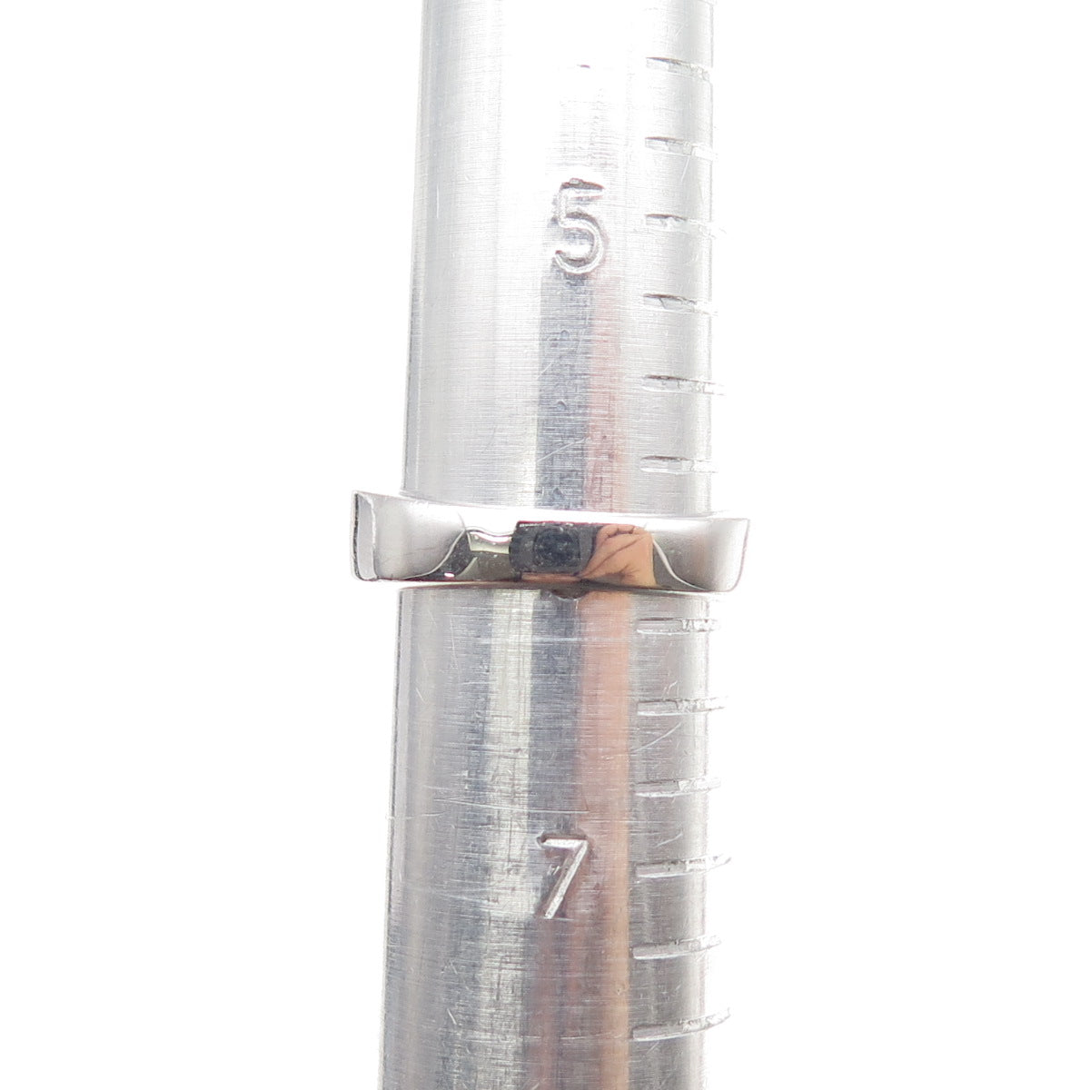 925 Sterling Silver Princess Emerald & Round-Cut C Z Engagement Ring Size 6