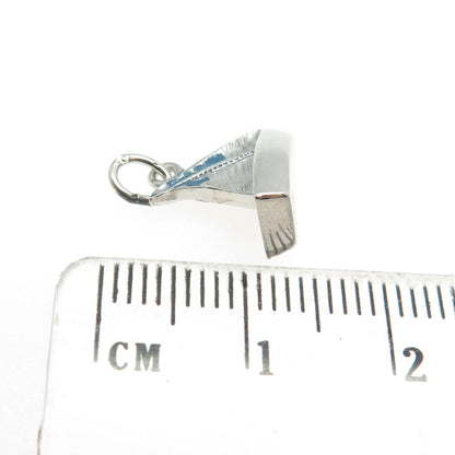 925 Sterling Silver Antique Art Deco Sailboat Charm Pendant