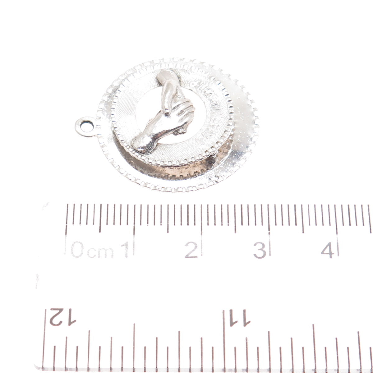 925 Sterling Silver Vintage M&M Friendship Charm Pendant