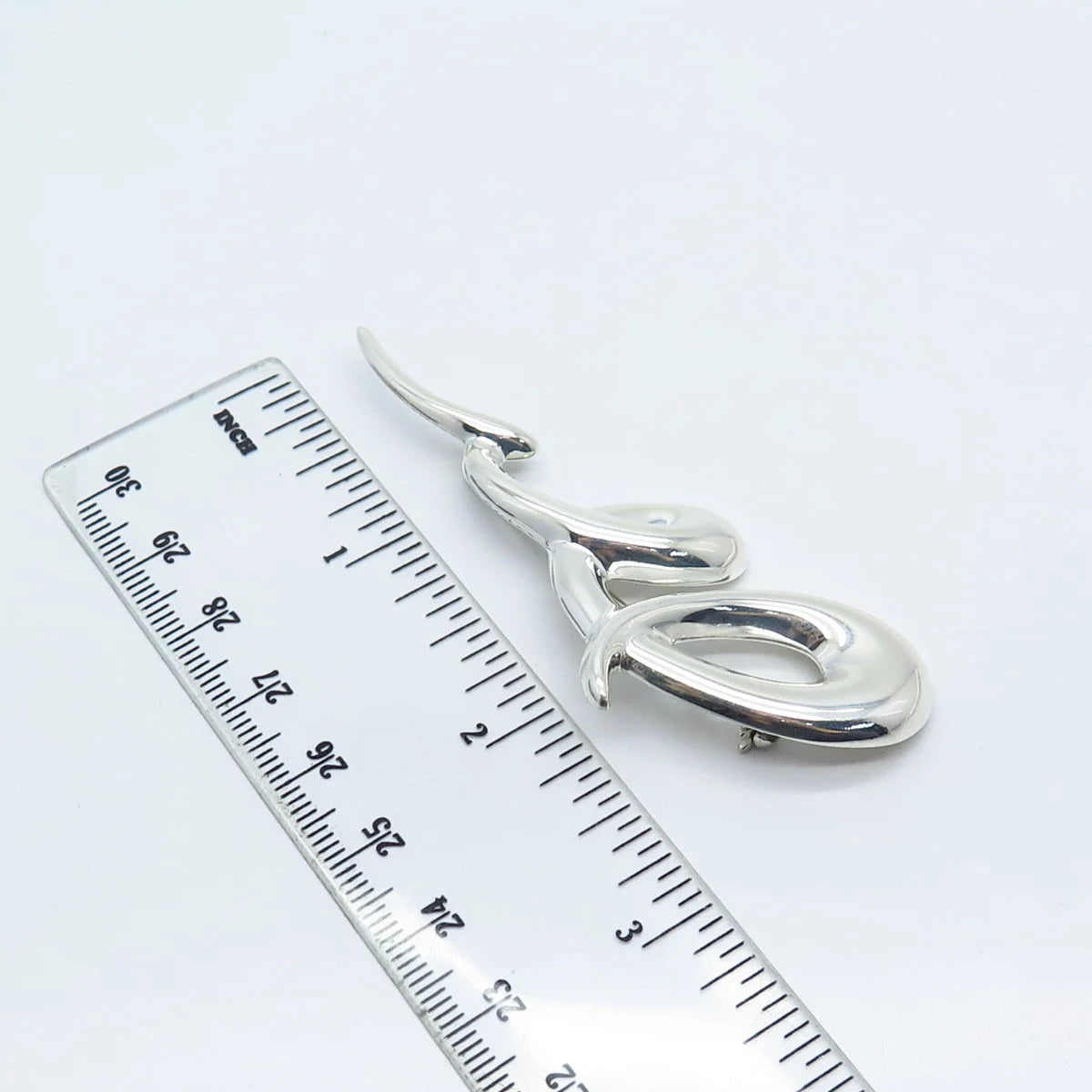 925 Sterling Silver Vintage Lightning Bolt Pin Brooch