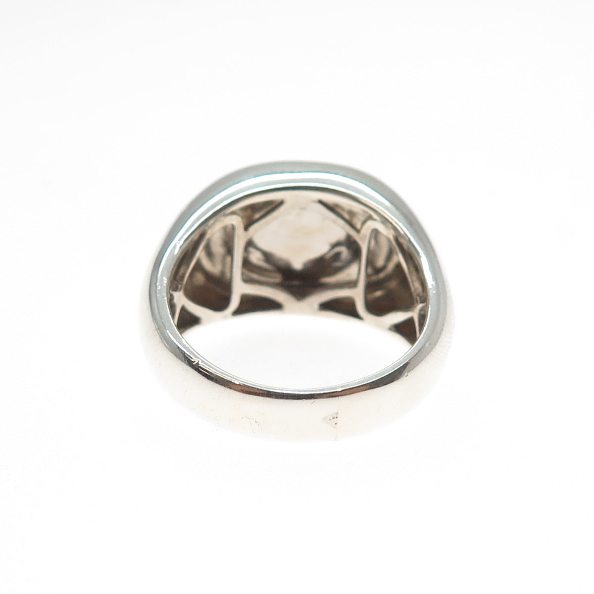 TREMONTI 925 Sterling Silver Vintage Real Opal Modernist Ring Size 10