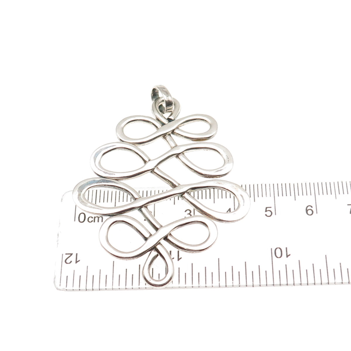 Robert Lee Morris 925 Sterling Silver Vintage Infinity Swirl Pendant