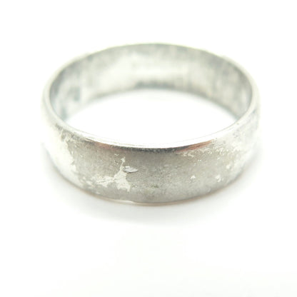 VARGAS 925 Sterling Silver Vintage Classic Band Ring Size 6