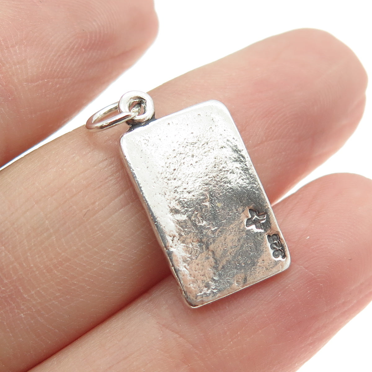 SUN WEST 925 Sterling Silver Vintage "Bank USA" Credit Card Charm Pendant