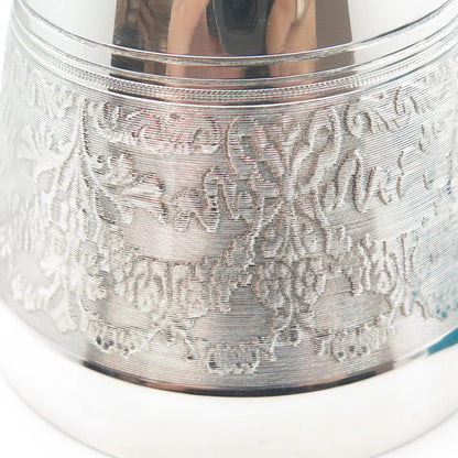 925 Sterling Silver Vintage Italy Ornate Music Bell Box / SIGNED "FC"
