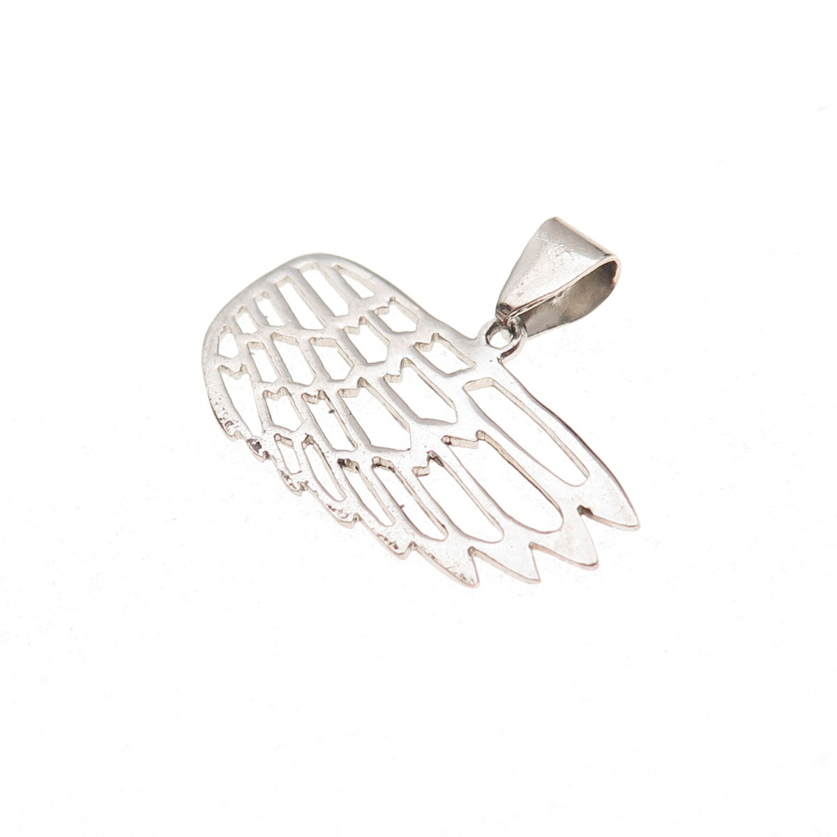 925 Sterling Silver Vintage Angel Wing Charm Pendant