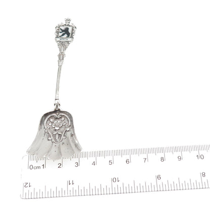 Christoph Widmann 800 Silver Antique Germany Enamel Berlin Dessert Spoon