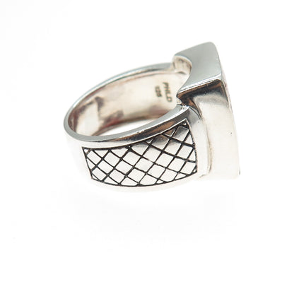 PHLD PlayHardLookDope 925 Sterling Silver Real Coral Ring Size 10.75