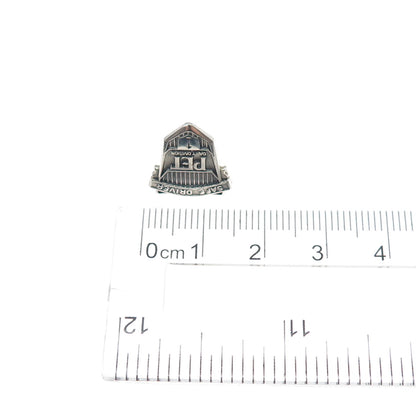 O.C. TANNER 925 Sterling Vintage PET Dairy Safe Driver Oxidized Tie Tack Pin