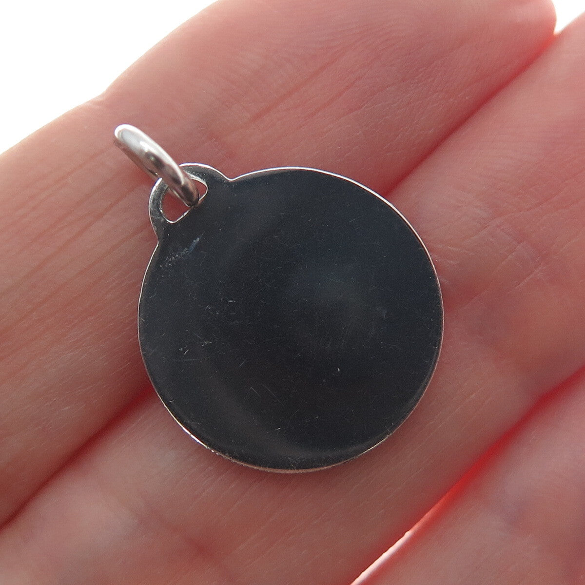 A & Z 925 Sterling Silver Vintage Boy's Face Profile Minimalist Charm Pendant