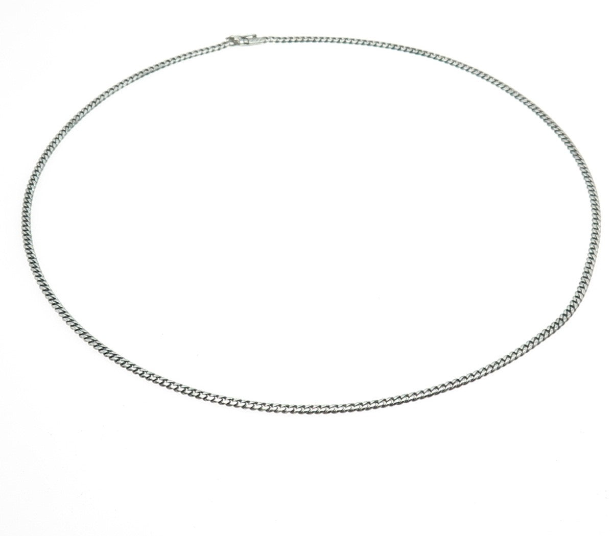 925 Sterling Silver Vintage Cuban Chain Necklace 24"