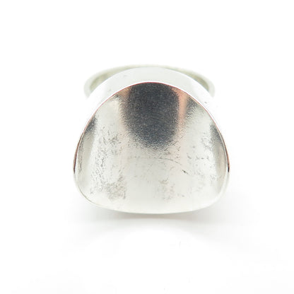 925 Sterling Silver Vintage Modernist Ring Size 7.25