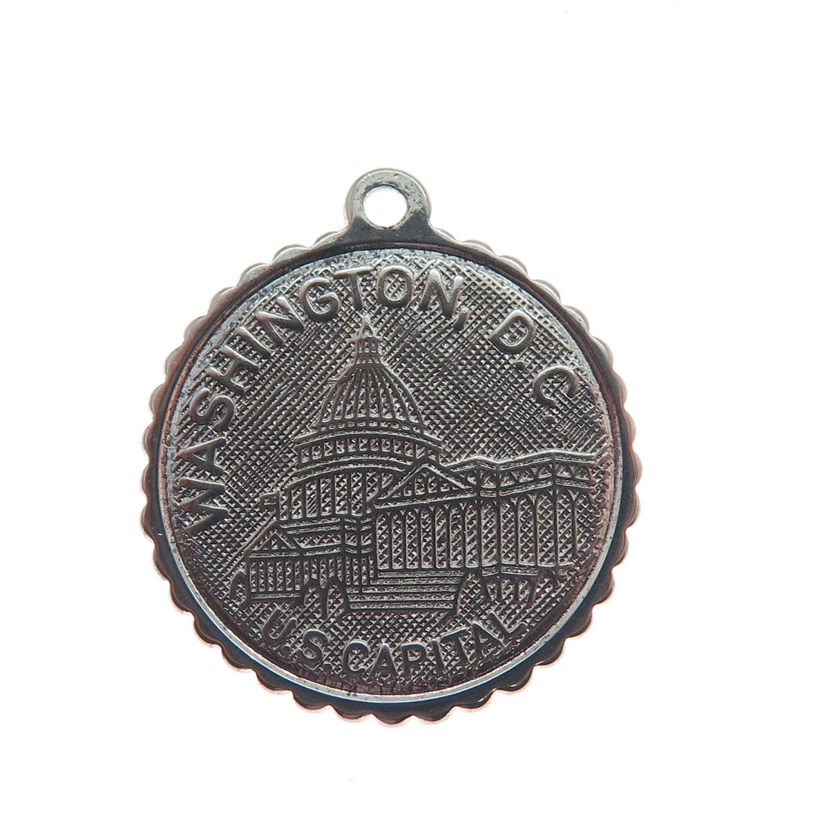 ELCO 925 Sterling Silver Vintage US Capitol Washington DC Charm Pendant