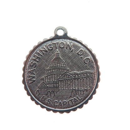 ELCO 925 Sterling Silver Vintage US Capitol Washington DC Charm Pendant