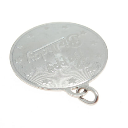 B. A. BALLOU & CO. 925 Sterling Silver Vintage "Happy Birthday" Pendant