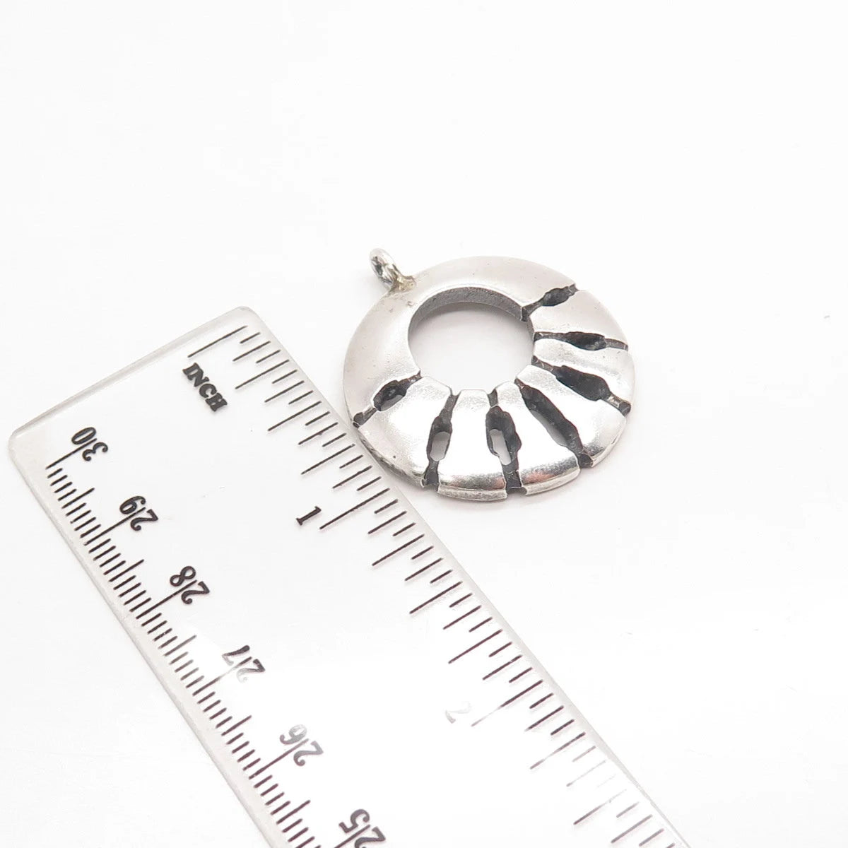 925 Sterling Silver Vintage Modernist Pendant