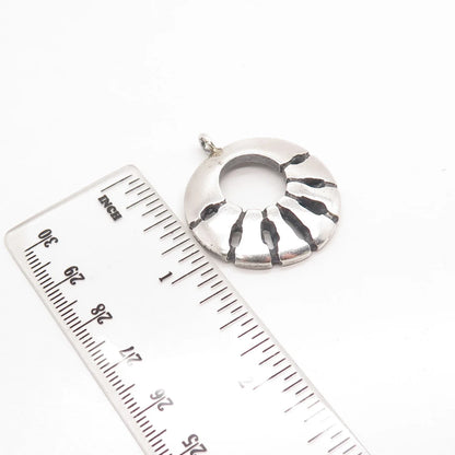 925 Sterling Silver Vintage Modernist Pendant