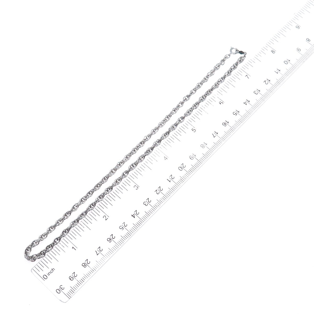 ELKA 925 Sterling Silver Vintage Singapore Chain Necklace 15"