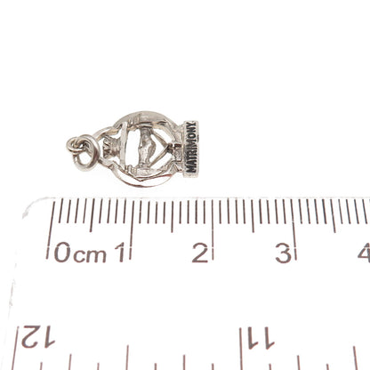 925 Sterling Silver Vintage Sacrament of Marriage Matrimony Mini Charm Pendant