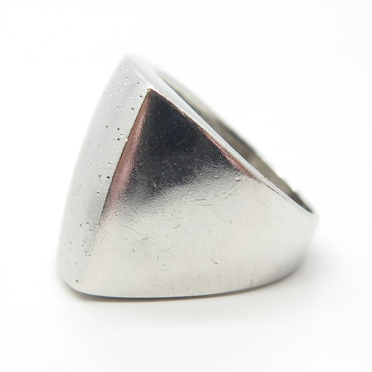 925 Sterling Silver Modernist Ring Size 7.25