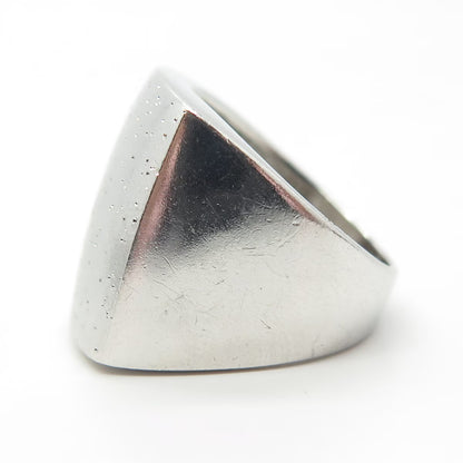 925 Sterling Silver Modernist Ring Size 7.25