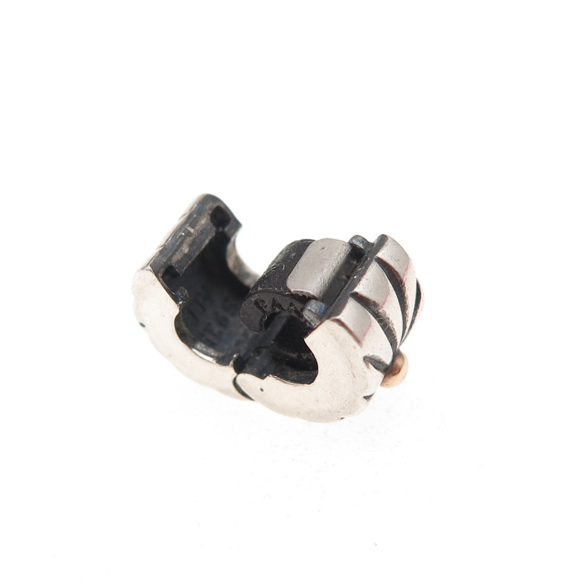 Pandora 925 Sterling Silver & Gold Sunburst Clip Charm