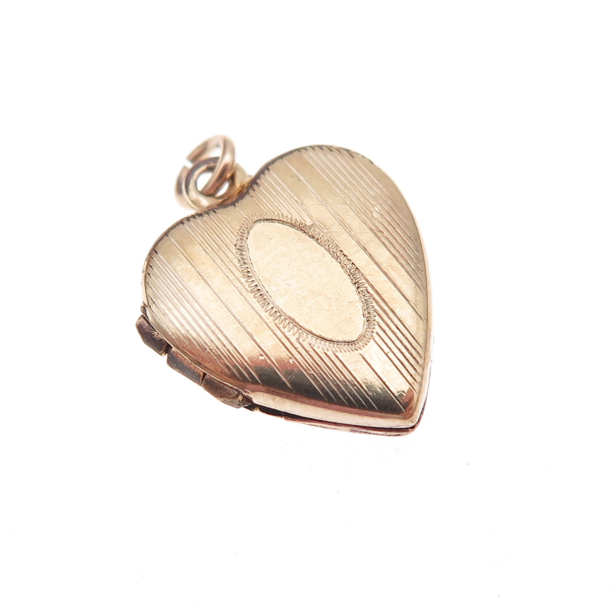Henry F Barrows 1/20 12K Gold Filled Antique Art Deco Heart Locket Charm Pendant