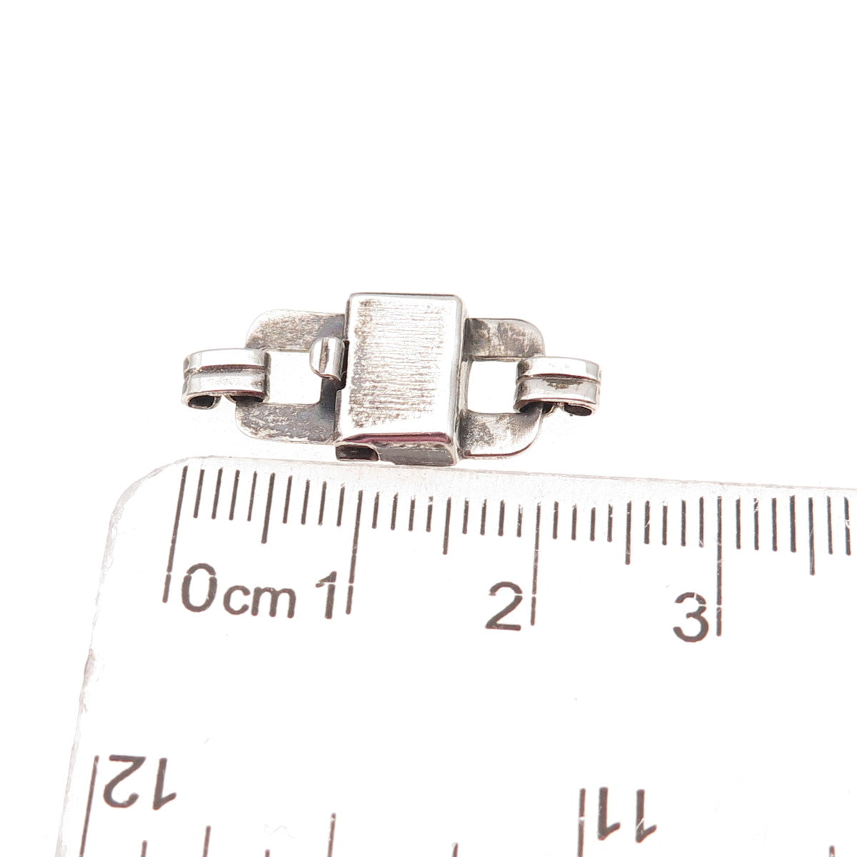 925 Sterling Silver Antique Art Deco Bracelet / Necklace Box Lock Clasp