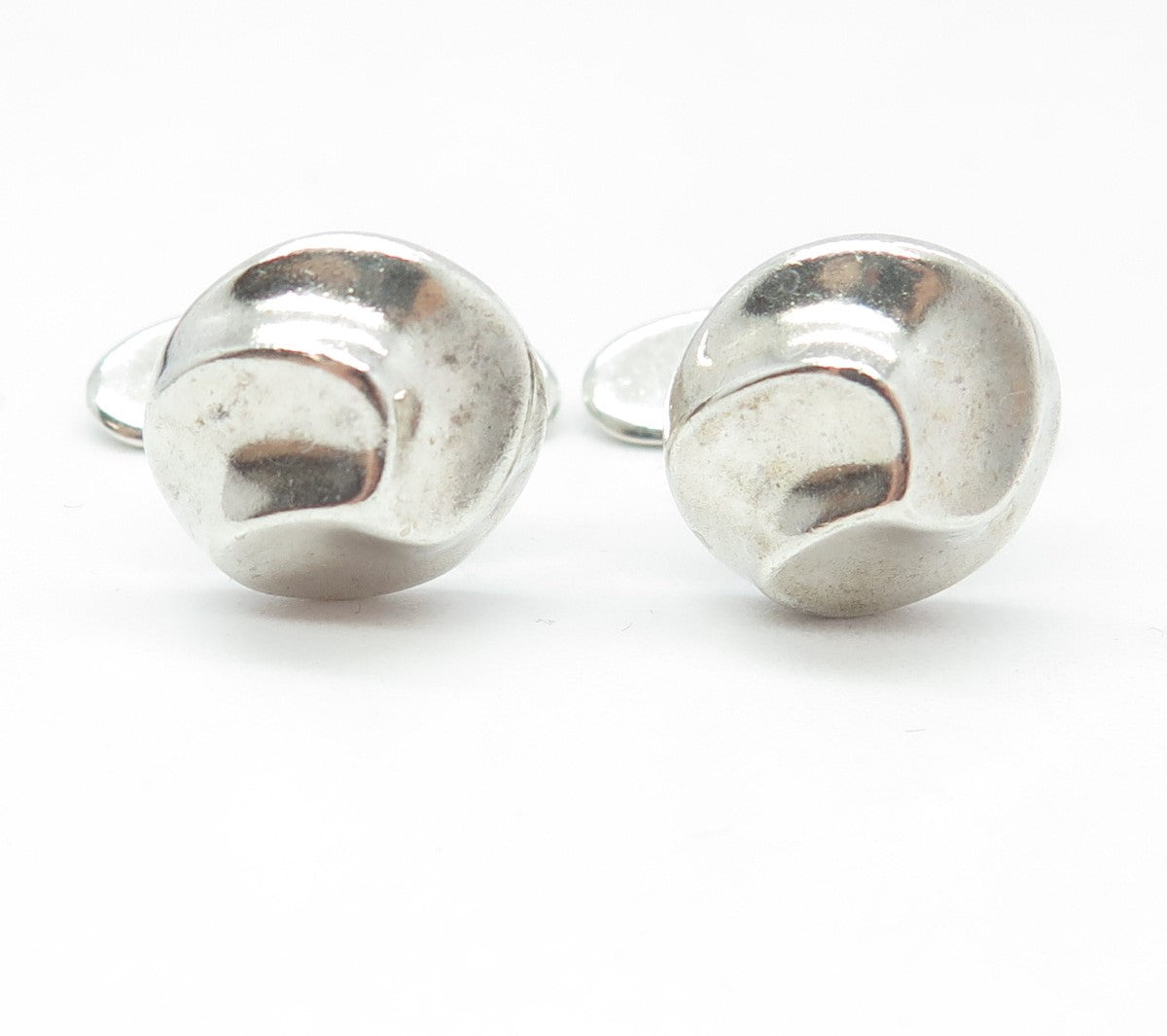 925 Sterling Silver Vintage Modernist Cufflinks