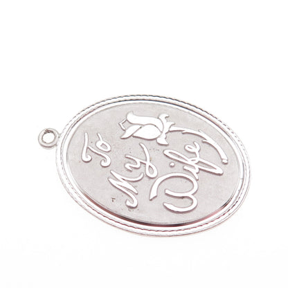 Griffith & Sons 925 Sterling Silver Vintage To My Wife Charm Pendant