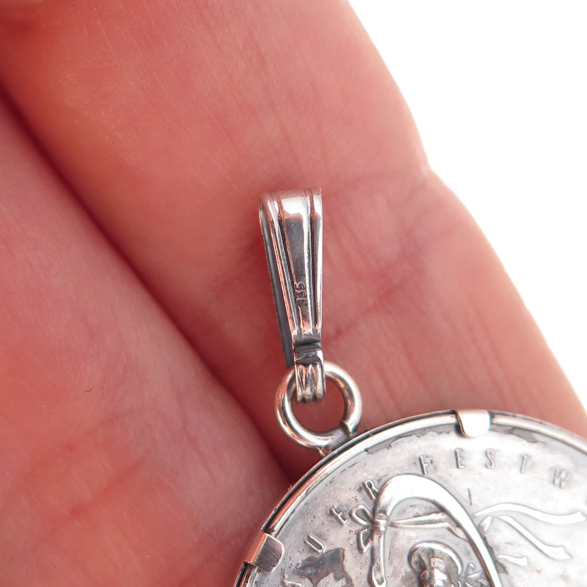 835 Silver Vintage 1949-1978 Allgauer Festwoche Kempten Germany Charm Pendant