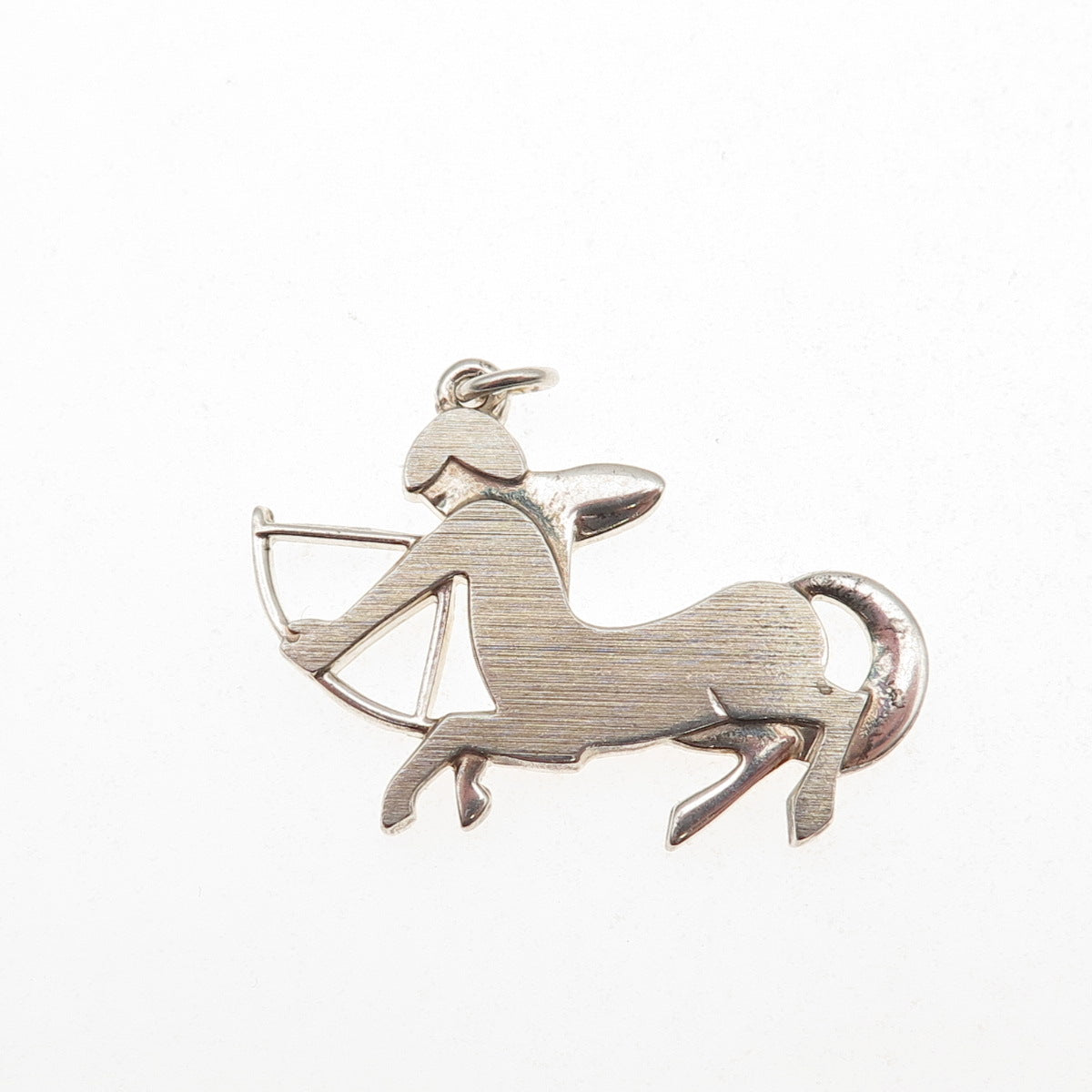 925 Sterling Silver Vintage Sagittarius Zodiac Sign Charm Pendant