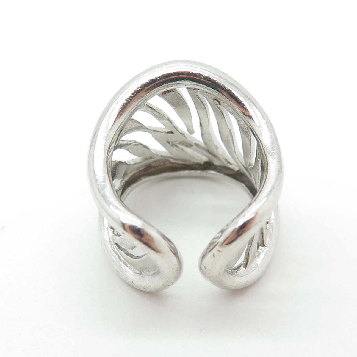 925 Sterling Silver Vintage Animal Print Adjustable Ring Size 6.5