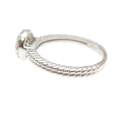 HN Heng Ngai 925 Sterling Silver Real Round-Cut Diamond Ring Size 6