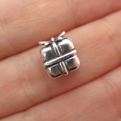 PANDORA 925 Sterling Silver Present Box Slide Bead Charm