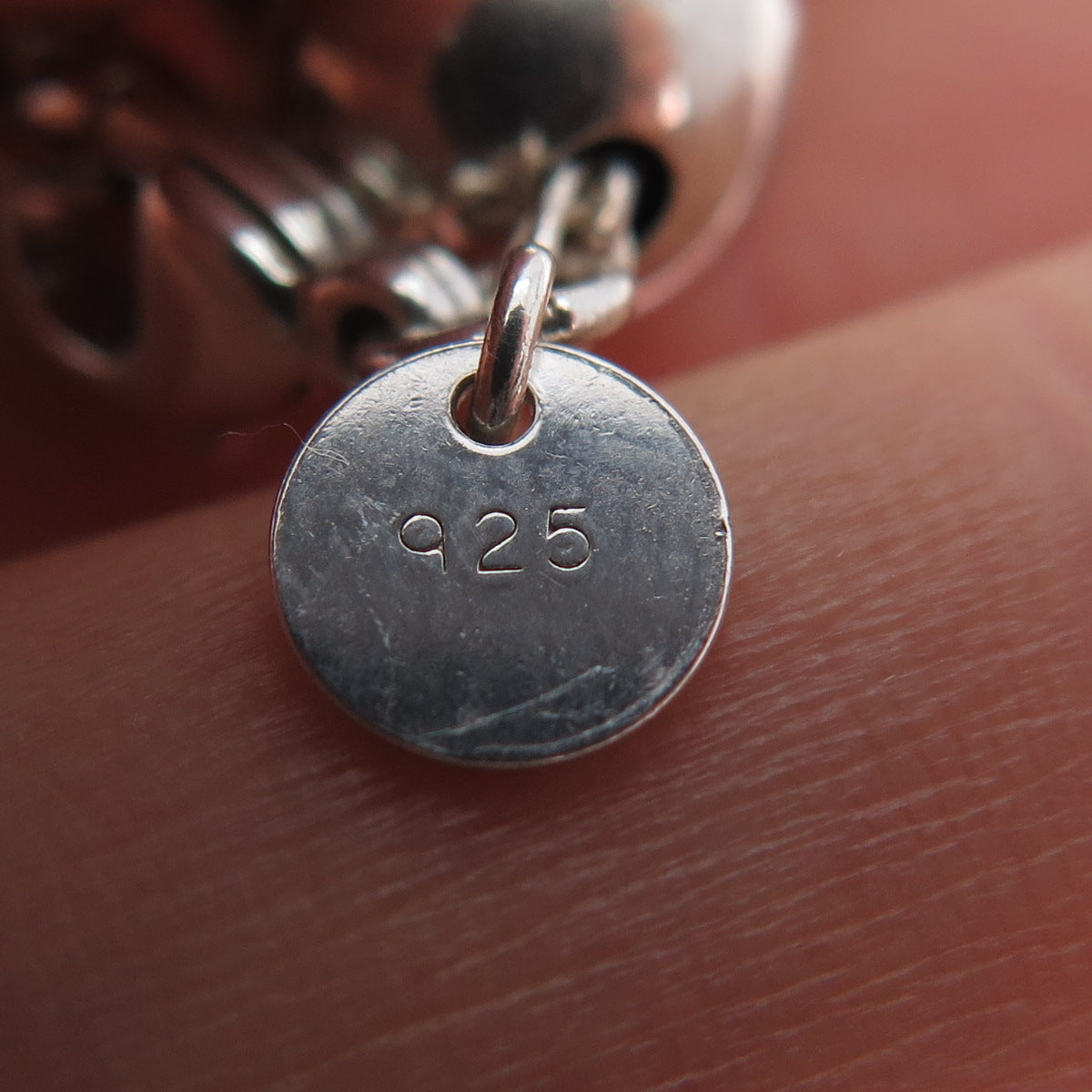 TIFFANY & CO. 925 Sterling Silver Vintage HardWear Ball Beaded Bracelet 6.5"