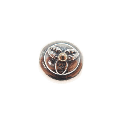 PANDORA 925 Sterling Silver & Gold Sweet Cupcake Slide Bead Charm