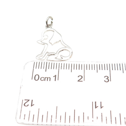 Jacoby Bender 925 Sterling Silver Vintage Puppy Dog Mini Charm Pendant