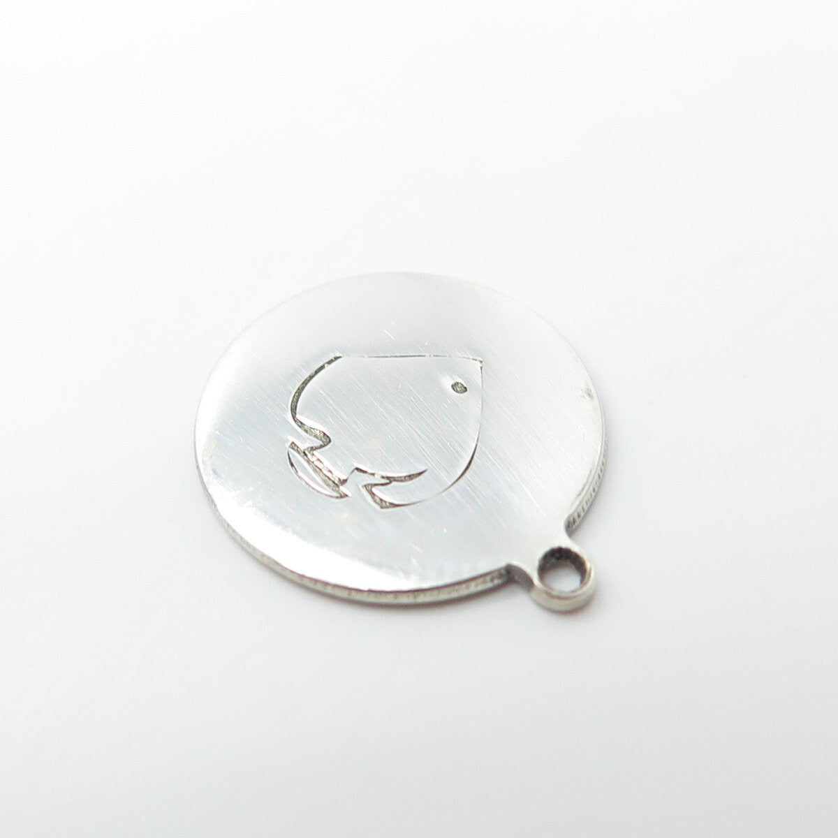 925 Sterling Silver USA Two In Town Tang Fish Charm Pendant