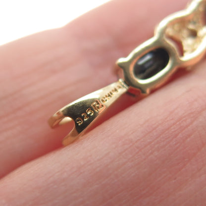 ROSS SIMONS 925 Sterling Silver Gold Plated Real Gold Plated & Sapphire Pendant
