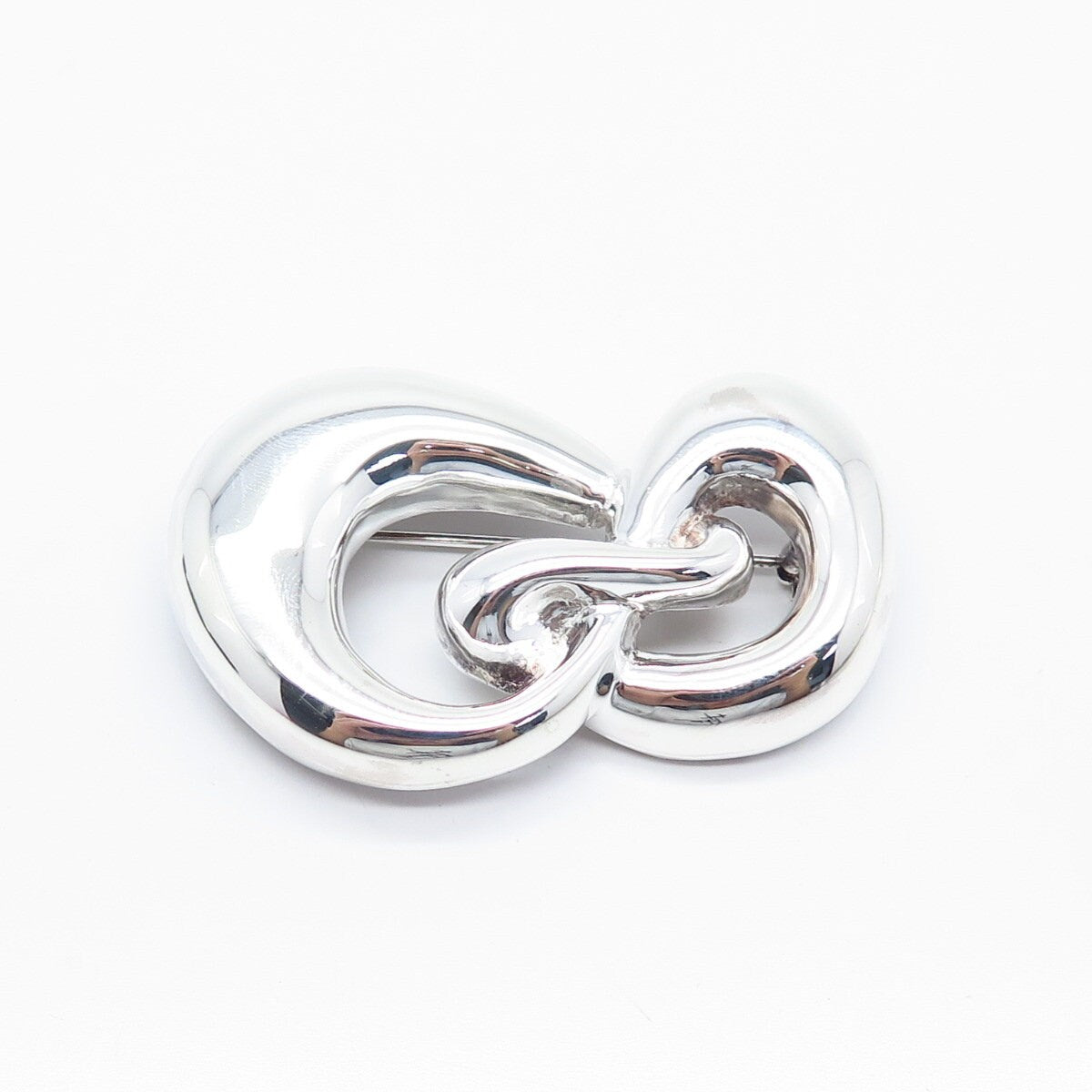 925 Sterling Silver Vintage Krypell Modernist Pin Brooch