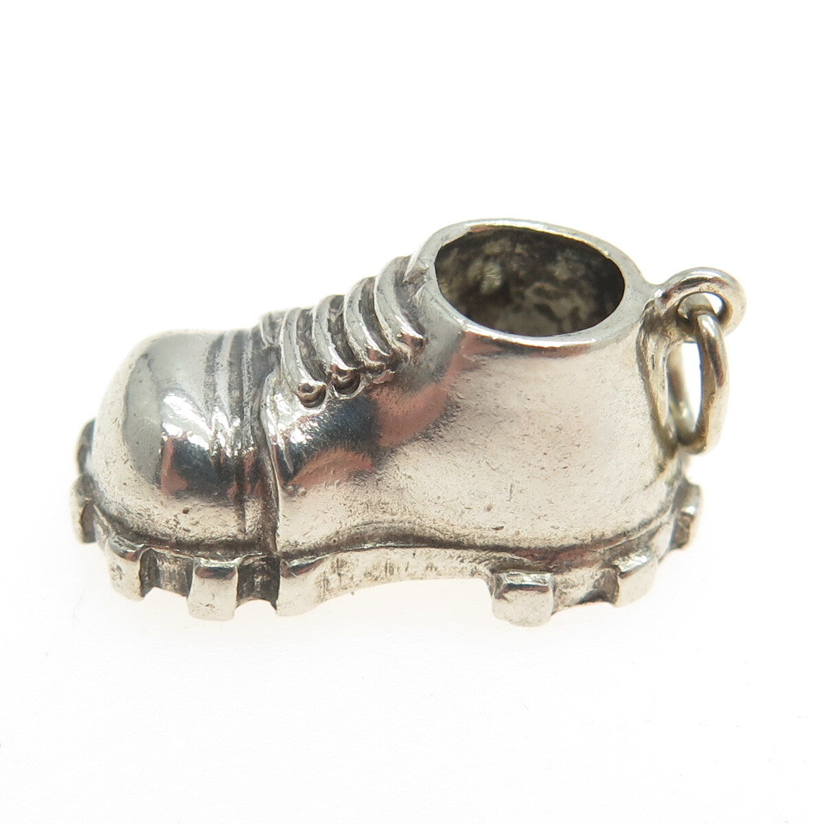 800 Silver Vintage Boot Spikes 3D Pendant