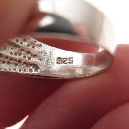 Chapal Zenray Sterling Silver Vintage Real Topaz Citrine Amethyst Ring Size 7.25