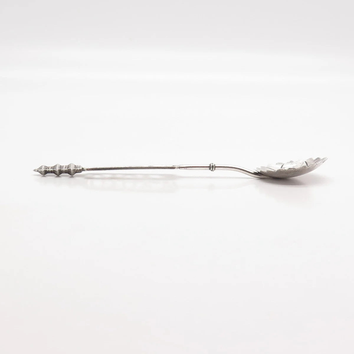 Antique Japan Sterling Silver "Kyoto" Floral Spoon