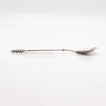 Antique Japan Sterling Silver "Kyoto" Floral Spoon