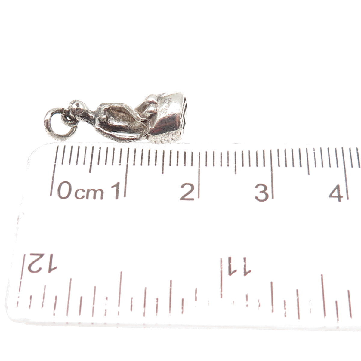 BERNARD HERTZ Sterling Silver Vintage Denmark Mermaid 3D Mini Charm Pendant