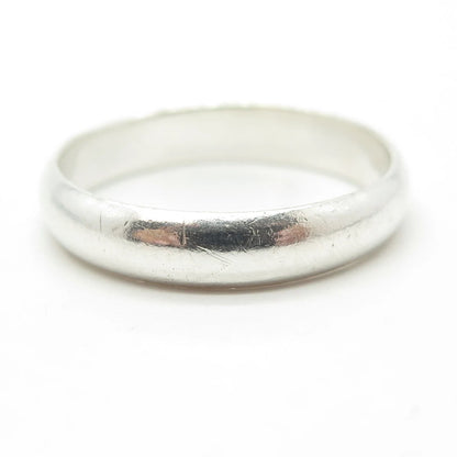 925 Sterling Silver Vintage Classic Band Ring Size 12.75